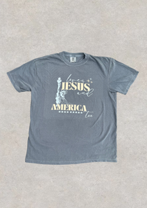 Loves Jesus and America Too Tee