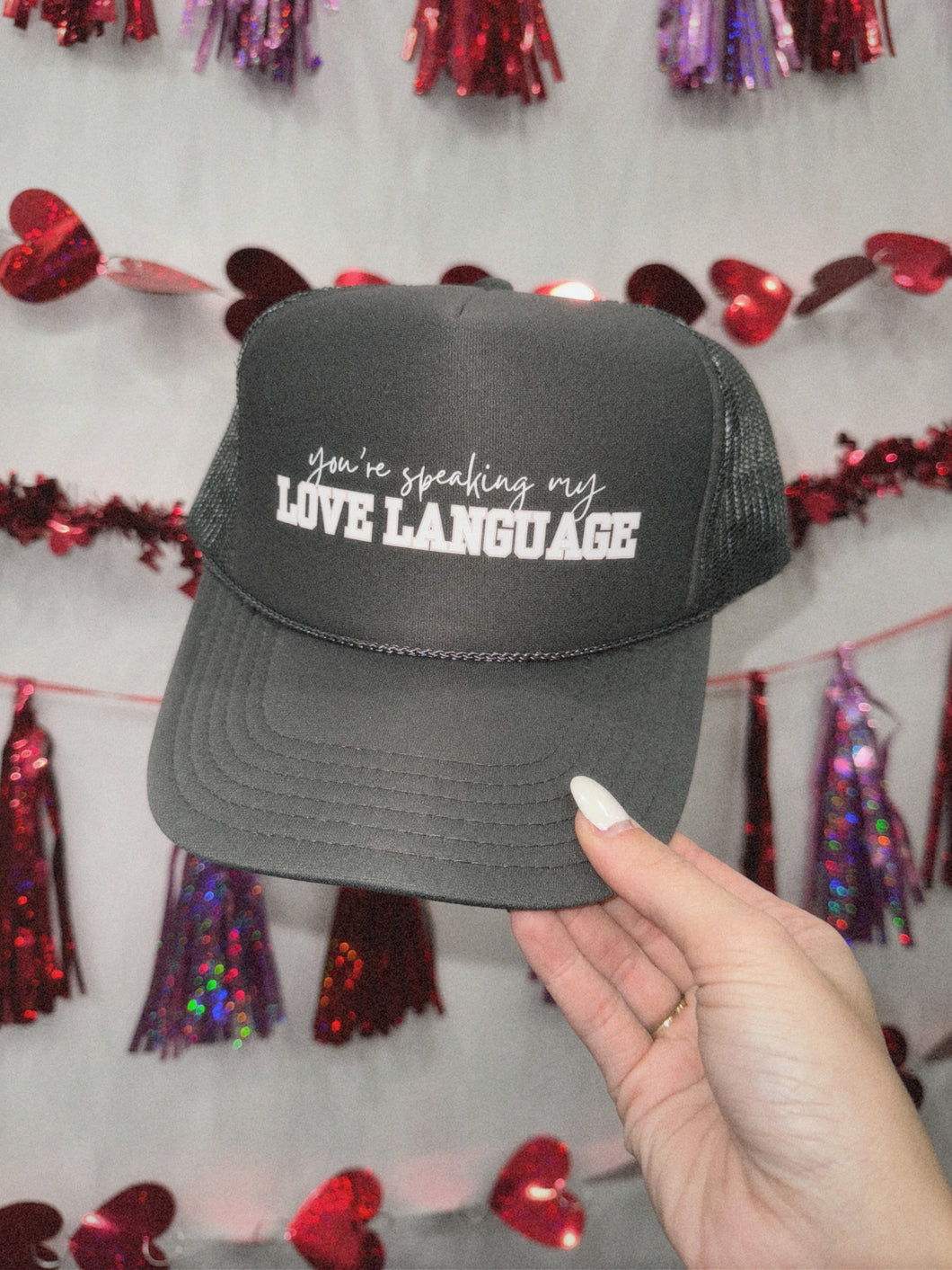 Love Language Trucker Hat