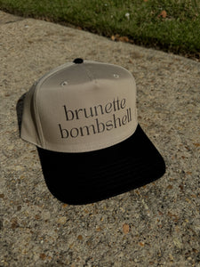 Brunette Bombshell Hat- Khaki