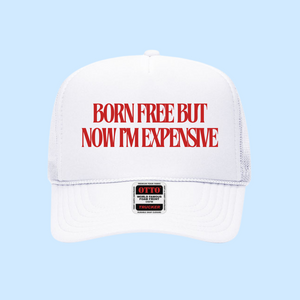 Born Free Trucker Hat- All White