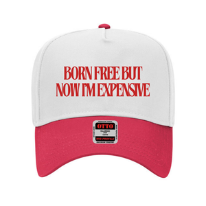 Born Free Trucker Hat- White/Red