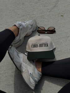 Curb Hitter Trucker Hat- Dark Green