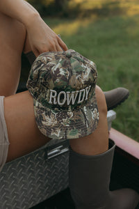 Rowdy Trucker Hat- Camo