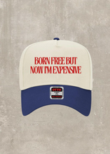 Load image into Gallery viewer, Born Free Trucker Hat- Royal
