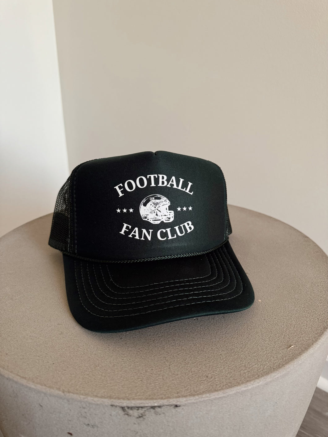 Football Fan Club Hat- Dark Green