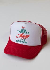 A Merry Little Christmas Hat- Red and White