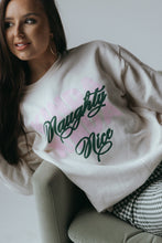 Load image into Gallery viewer, Kinda Naughty Kinda Nice Sweatshirt- Cream
