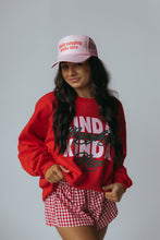 Load image into Gallery viewer, Kinda Naughty Kinda Nice Sweatshirt- Red
