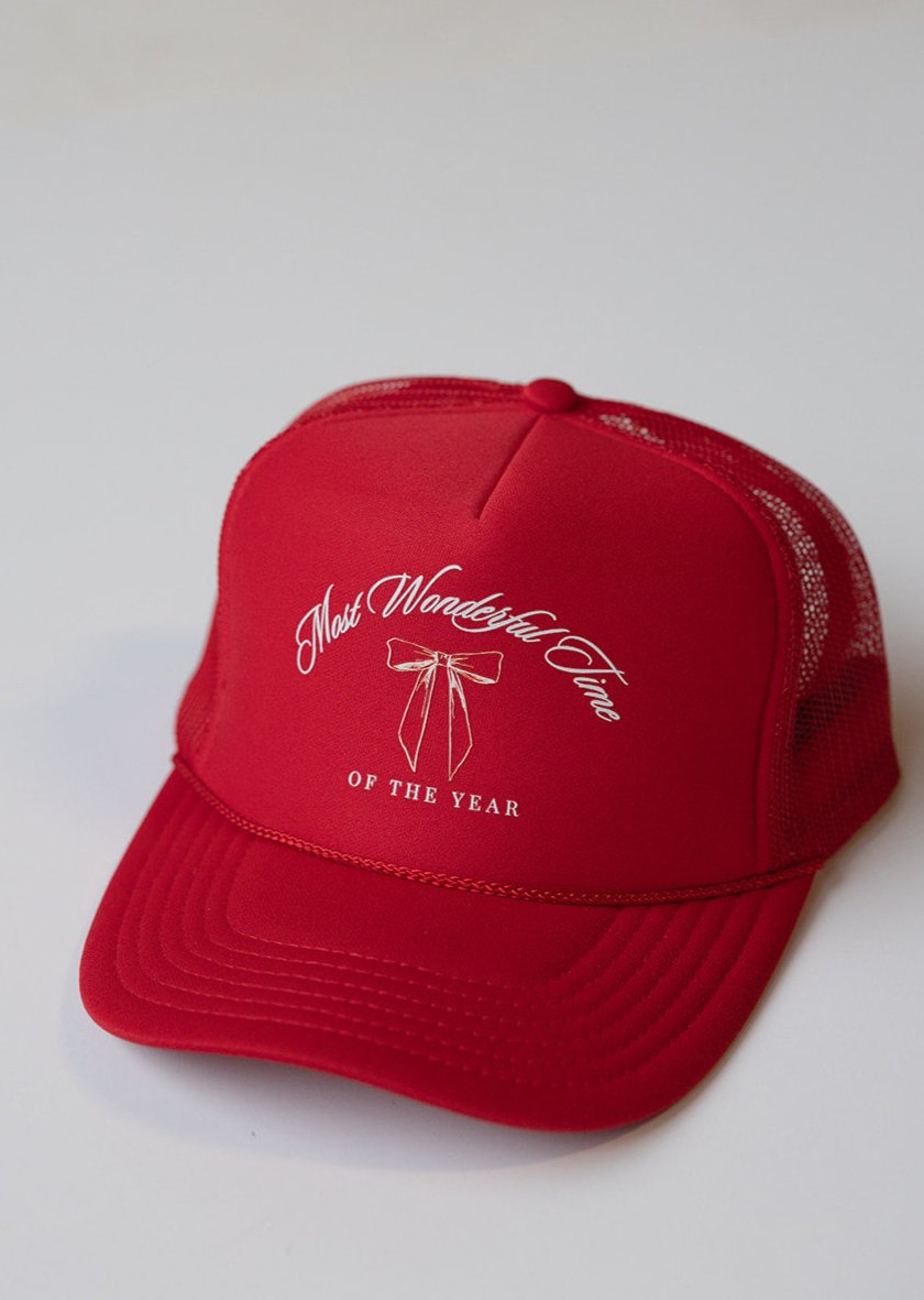 Most Wonderful Time Hat- Red