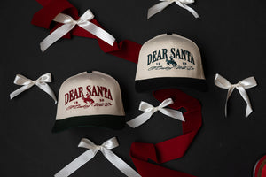 Dear Santa Trucker Hat- Red/Green