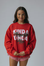 Load image into Gallery viewer, Kinda Naughty Kinda Nice Sweatshirt- Red
