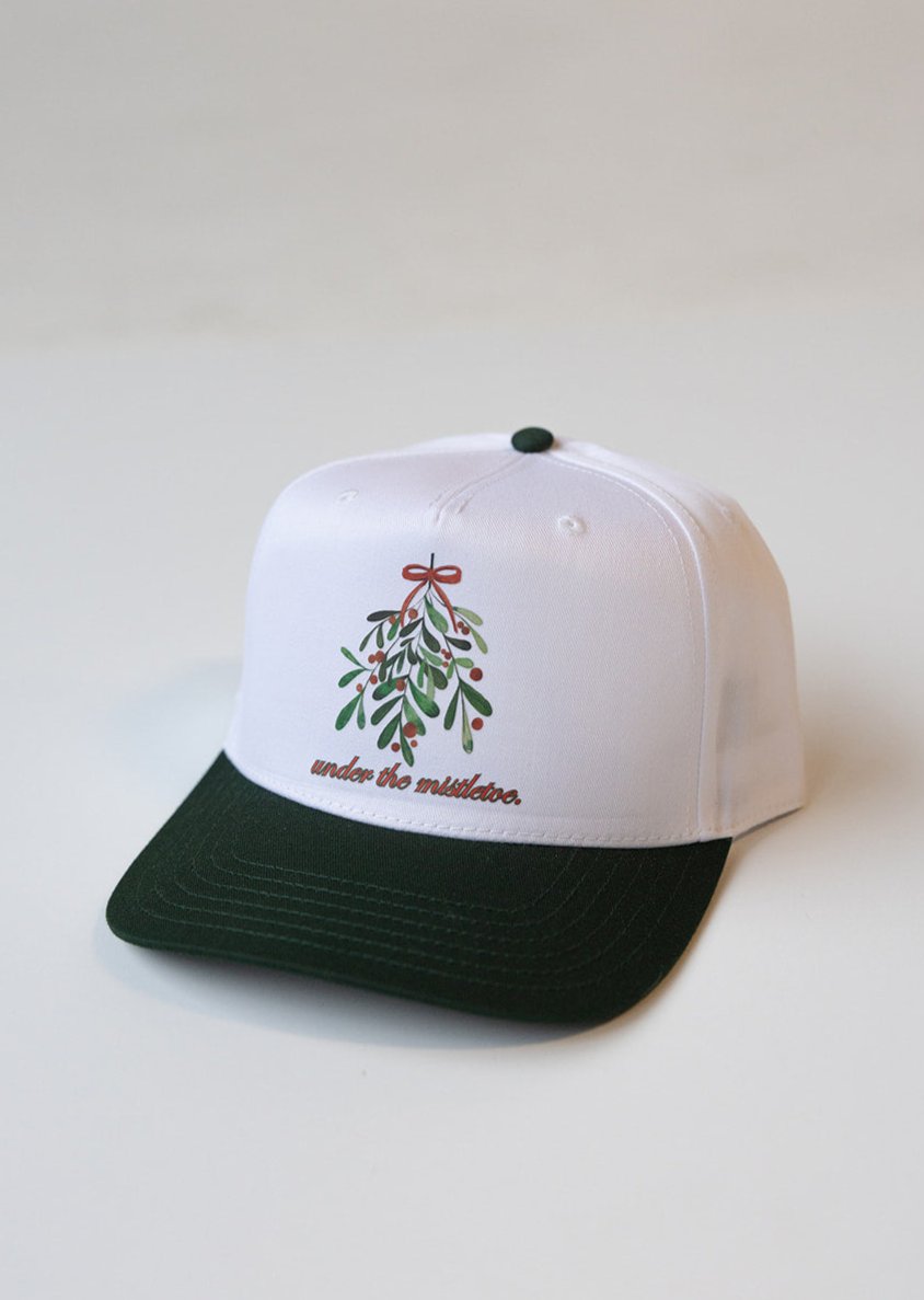 Under the Mistletoe Hat- Green and White