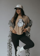 Load image into Gallery viewer, Santa Corded Sweatshirt- Latte
