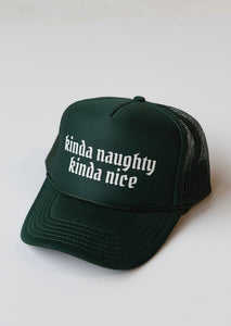 Kinda Naughty Kinda Nice Hat- Green