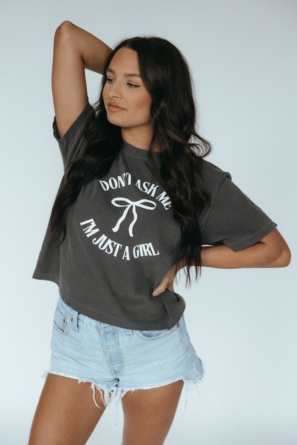 I'm Just A Girl Boxy Tee