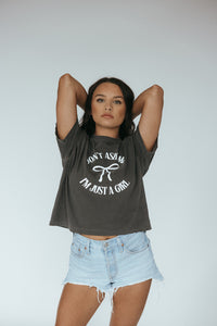 I'm Just A Girl Boxy Tee