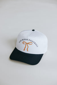 God Bless Football Hat- Navy