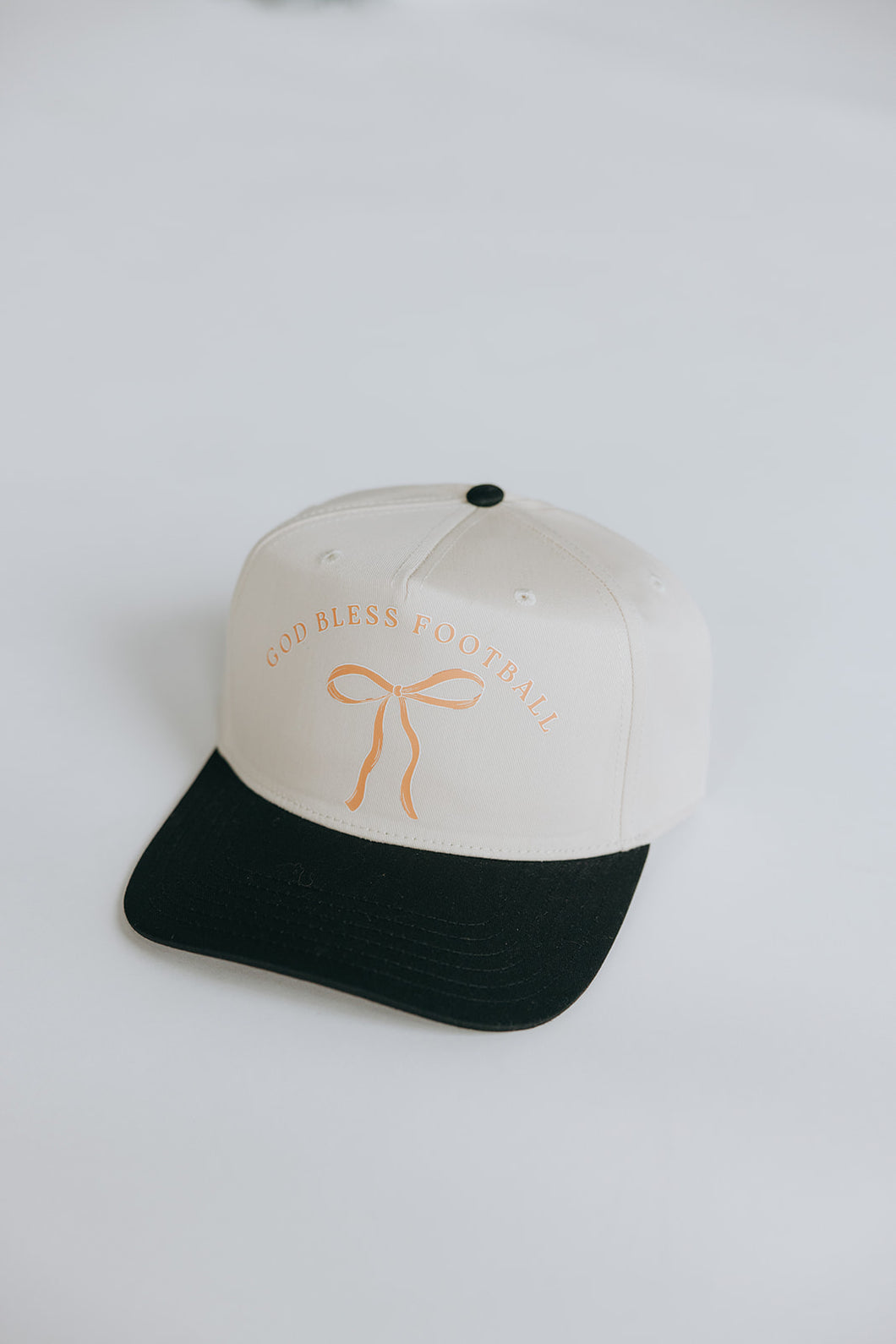 God Bless Football Hat- Orange