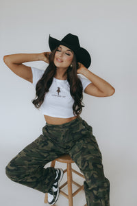 Cowgirl Up Crop Tee