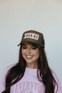 XOXO Trucker Hat- Camo