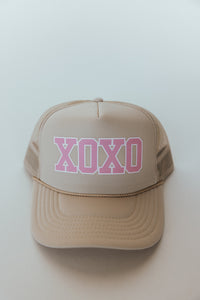 XOXO Trucker Hat- Tan