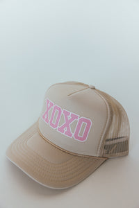 XOXO Trucker Hat- Tan