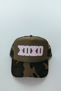 XOXO Trucker Hat- Camo