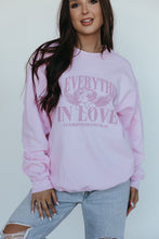 Load image into Gallery viewer, Do Everything in Love Sweatshirt- Pink
