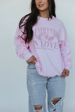 Load image into Gallery viewer, Do Everything in Love Sweatshirt- Pink
