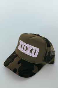 XOXO Trucker Hat- Camo