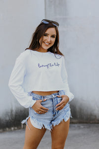 Living the Life Crop Tee