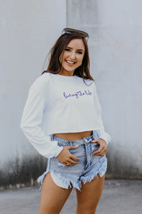 Living the Life Crop Tee