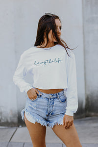 Living the Life Crop Tee