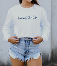 Load image into Gallery viewer, Living the Life Crop Tee
